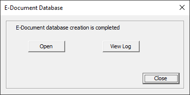 CreateEDocumentDatabaseComplete