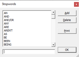 Stopwords