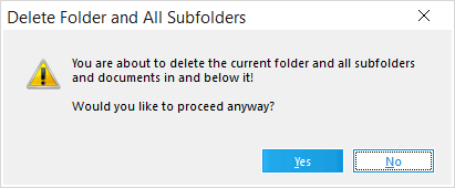 Delete Folder and All Subfolders message