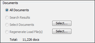 Documents section on the Formats / Documents tab