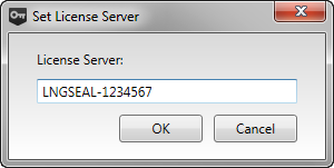 Set License Server dialog box