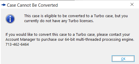 No Licenses open from Case list