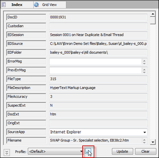 Ellipsis button on the Index tab&nbsp;