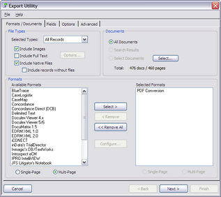 Multi-Page selected on the Formats/Documents tab