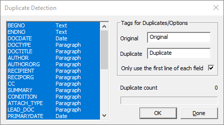 DuplicateDetection