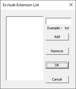 ExcludeExtensionList