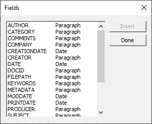 FieldsDialog