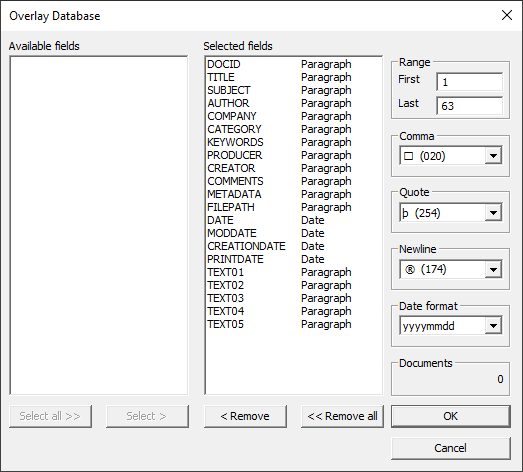 OverlayDatabase