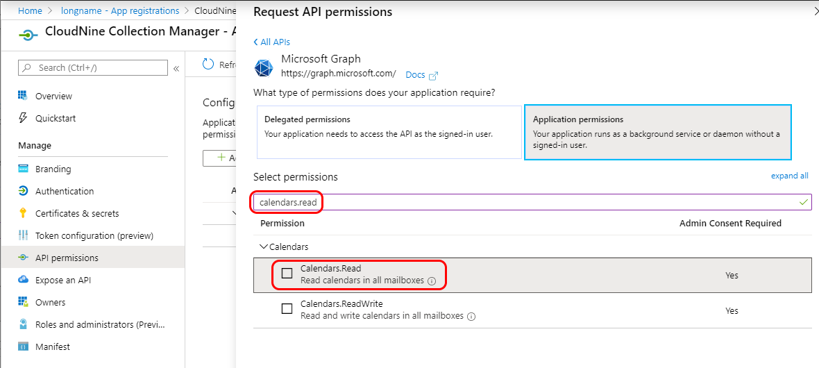 AzureAPIPermCalendarsRead