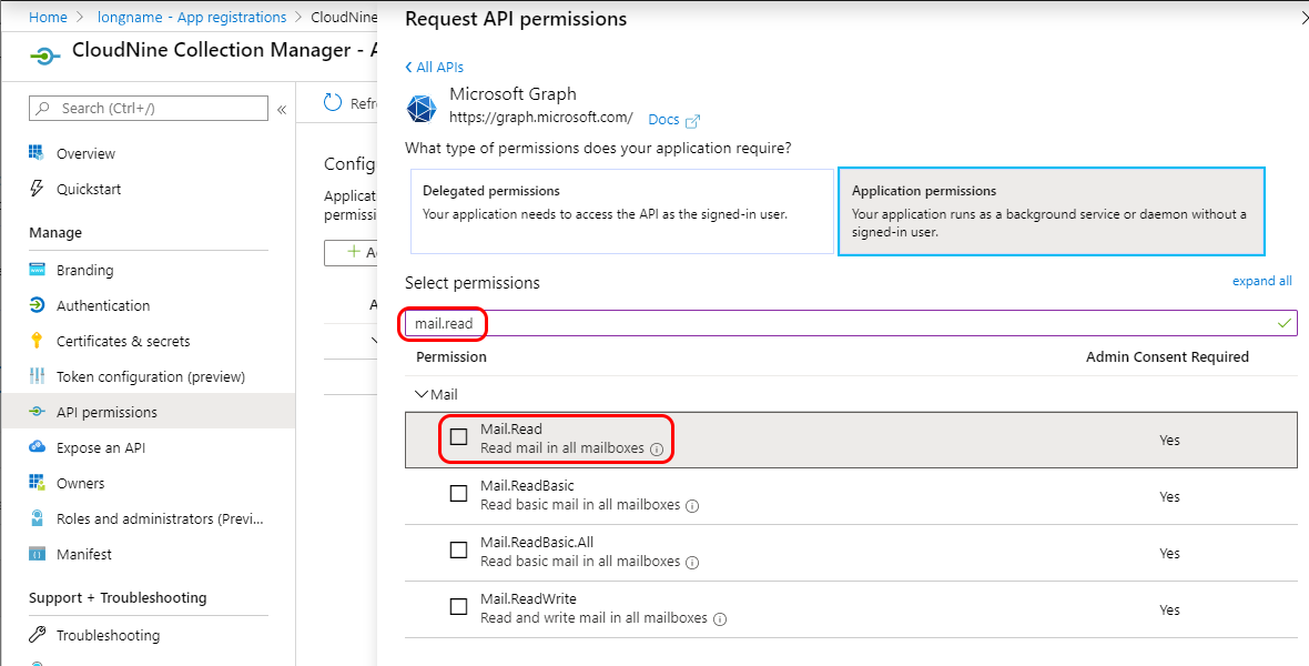 AzureAPIPermMailRead