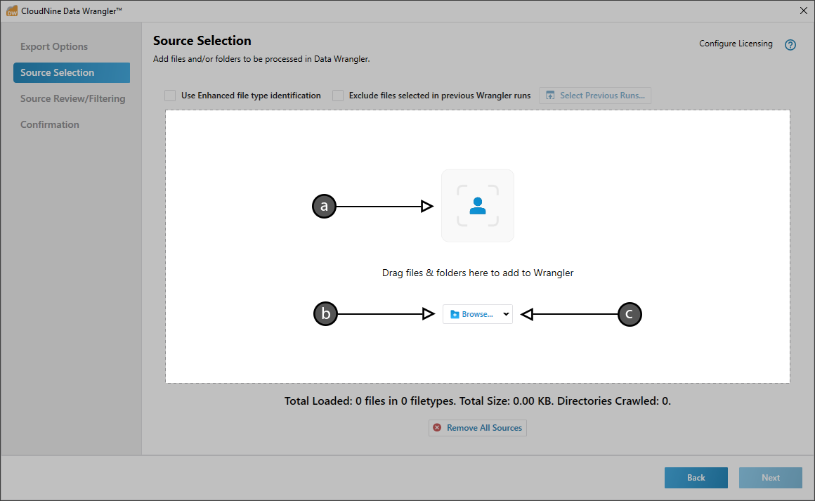 SourceSelection