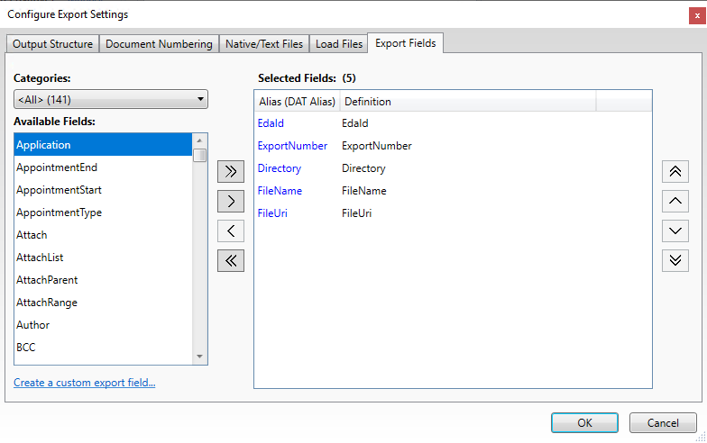 ConfigNativeExportSettingsExportFields