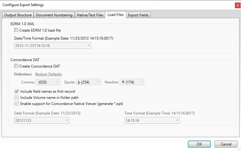 ConfigNativeExportSettingsLoadFiles