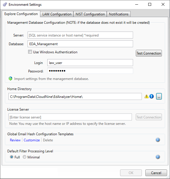 ConfigureEnvironmentInitial