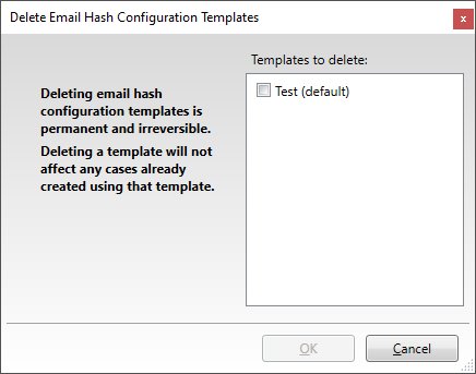 DeleteEmailHashConfigurationTemplates