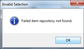 615Faileditemrepositorynotfound