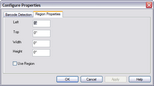 Region Properties tab