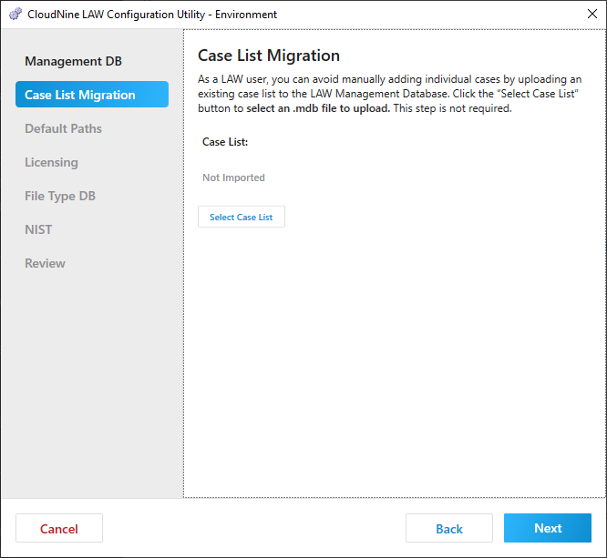 ConfigUtilityEnvironmentCaseMigration