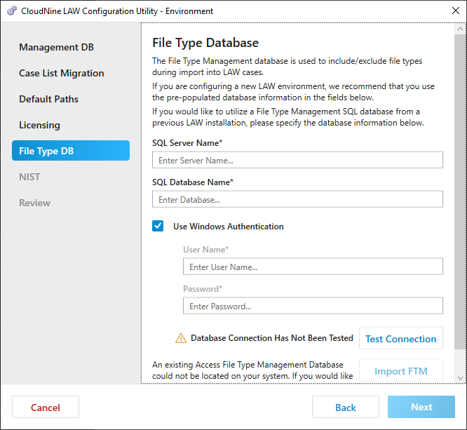 ConfigUtilityEnvironmentFileTypeDB