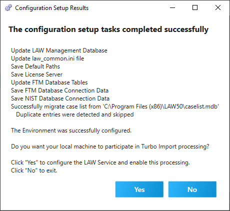 ConfigUtilityEnvironmentResults