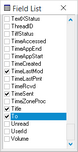 Field List dialog box
