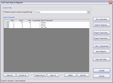 Full Text Search Reports dialog with tagged search results