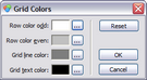 Grid Colors dialog box