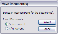 Move Document(s) dialog box