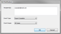Edit Notification dialog box