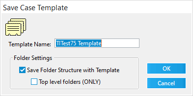 Save Case Template dialog box