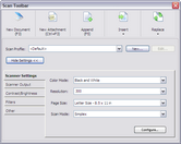 Scan Toolbar dialog box