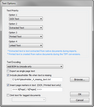 Text Options dialog box