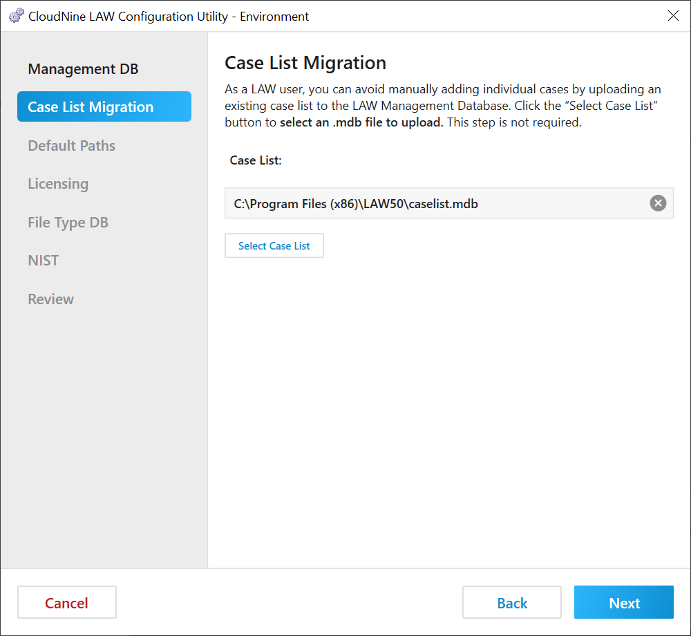 ConfigureCaseListMigration