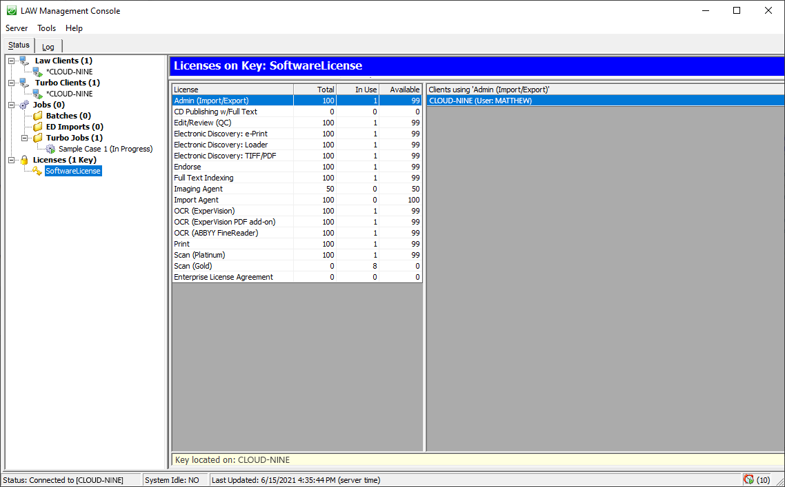 LAWManagementConsoleStatusLicenses