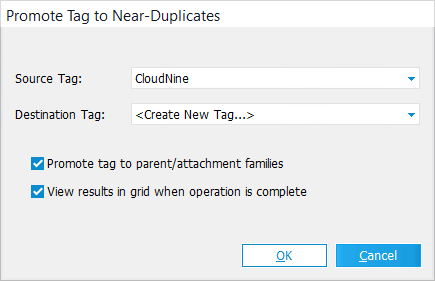 PromoteTagNearDuplicates